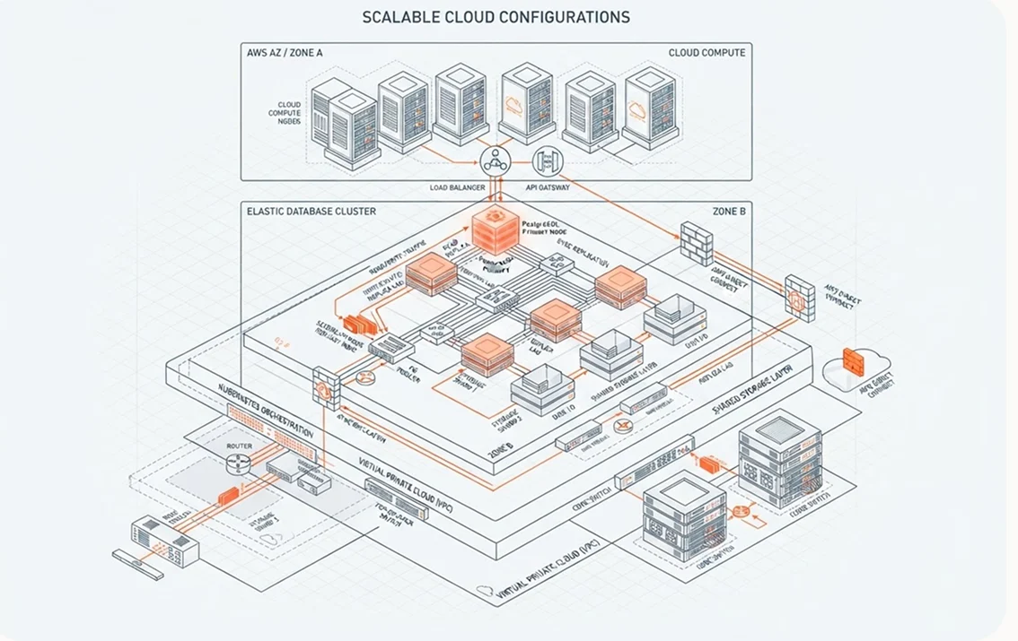Scalable cloud configurations